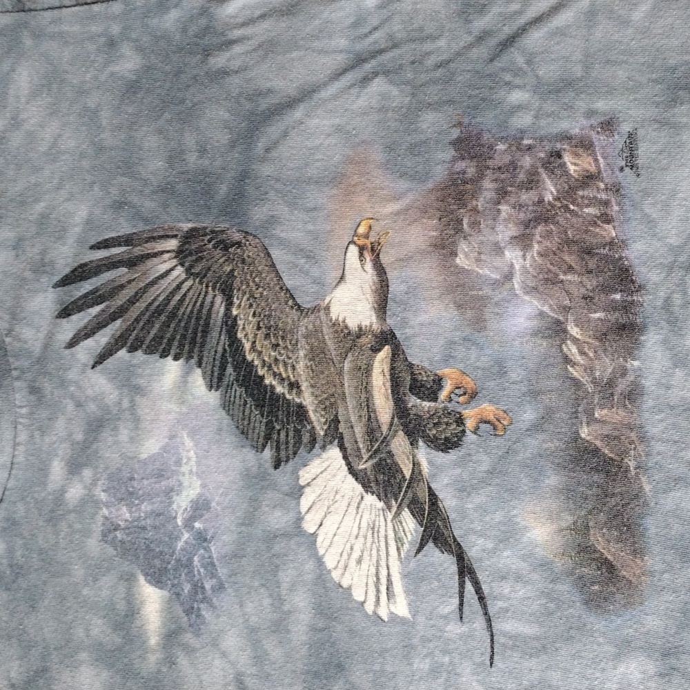 VTG 1999 The Mountain Bald Eagle Double Sided Niagra Falls T-Shirt - Picture 2 of 7